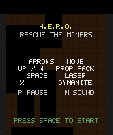 H.E.R.O. title screen